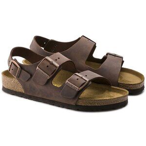 Birkenstock $140 Milano BS Oiled Leather Habana Sz 42 REGULAR NIB!
